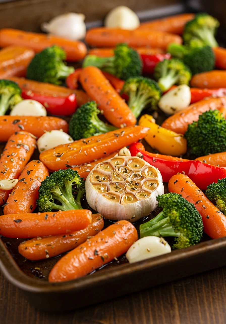 Garlic Roasted Vegetables - tertiary view